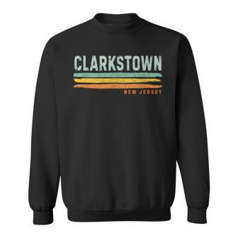 Vintage Stripes Clarkstown Nj Sweatshirt | Mazezy