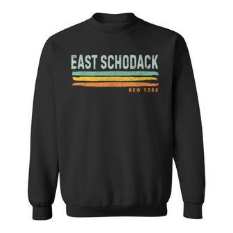 Vintage Stripes East Schodack Ny Sweatshirt | Mazezy