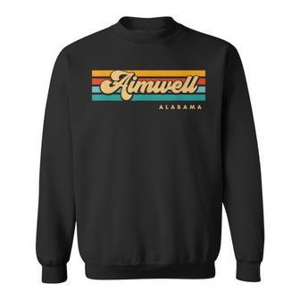 Vintage Sunset Stripes Aimwell Alabama Sweatshirt | Mazezy