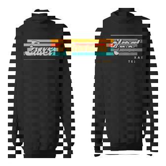Vintage Sunset Stripes Alanreed Texas Sweatshirt | Mazezy