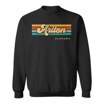 Vintage Sunset Stripes Ariton Alabama Sweatshirt | Mazezy