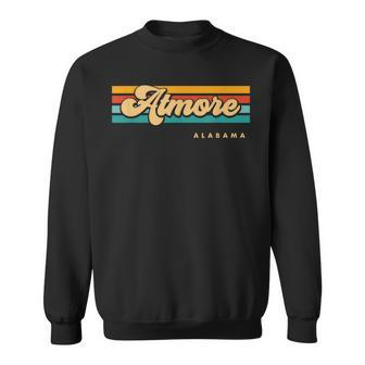 Vintage Sunset Stripes Atmore Alabama Sweatshirt | Mazezy CA