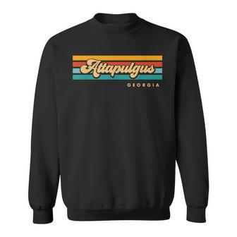 Vintage Sunset Stripes Attapulgus Georgia Sweatshirt | Mazezy