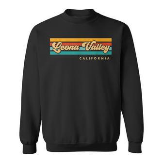 Vintage Sunset Stripes Leona Valley California Sweatshirt | Mazezy