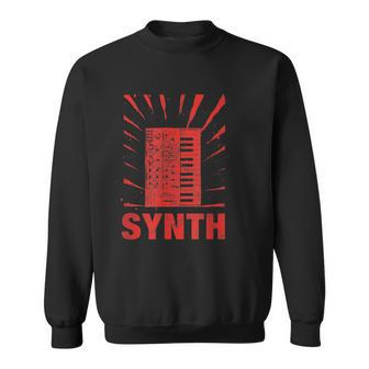 Vintage Synthesizer Analog - Synth Nerd Retro Sweatshirt | Mazezy AU