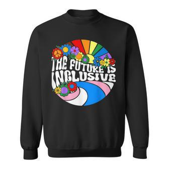 Vintage The Future Is Inclusive Lgbt Gay Rights Pride Sweatshirt | Mazezy