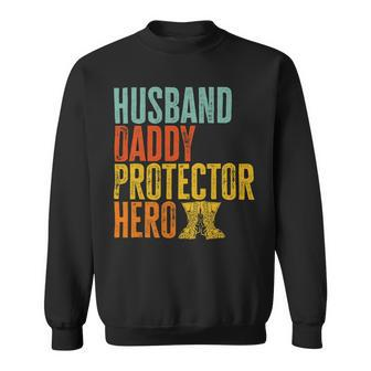 Vintage Us Veteran Husband Daddy Protector Hero 163 Sweatshirt - Monsterry DE
