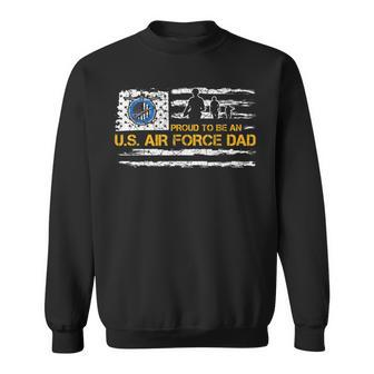 Vintage Usa American Flag Proud To Be An Us Air Force Dad Sweatshirt | Mazezy