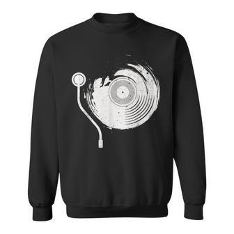 Vintage Vinyl Records Player Record Collector Music Lover Sweatshirt | Mazezy