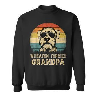 Vintage Wheaten Terrier Grandpa Dog Lovers Fathers Day Sweatshirt | Mazezy
