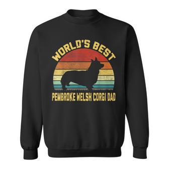 Vintage Worlds Best Pembroke Welsh Corgi Dad Sweatshirt | Mazezy