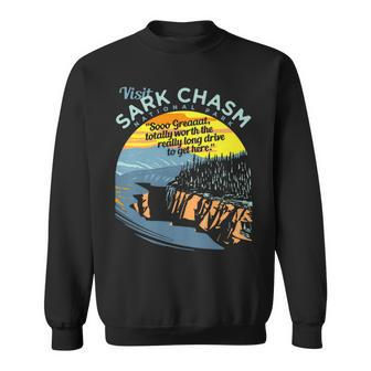 Visit Sark Chasm Funny Novelty Sweatshirt - Seseable