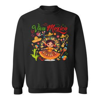 Viva Mexico Mexican Independence Day I Love Mexico Sweatshirt | Mazezy