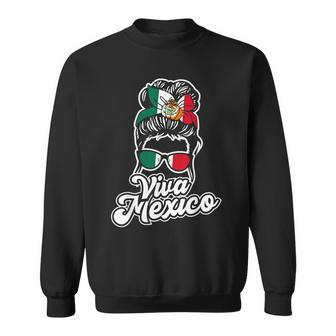 Viva Mexico Mexican Flag Proud Mexican Sweatshirt - Seseable
