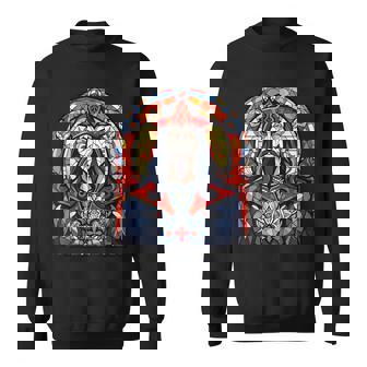 Vlad The Impaler Stained Glass Sweatshirt | Mazezy