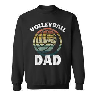 Volleyball Vintage I Dad Father Support Teamplayer Gift Sweatshirt | Mazezy AU