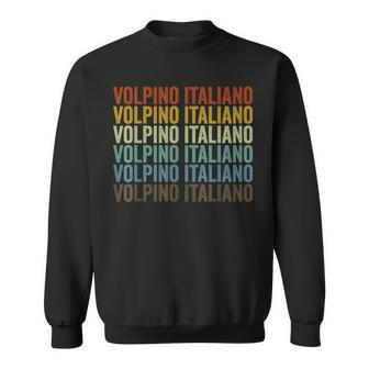 Volpino Italiano Retro Sweatshirt | Mazezy