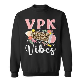 Vpk Vibes First Day Of Vpk Back To School Sweatshirt - Monsterry DE