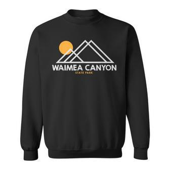 Waimea Canyon State Park Hawaii Outline Hi Sweatshirt | Mazezy
