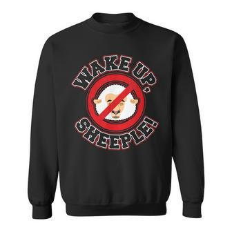 Wake Up Sheeple For Conspiracy Realists Facts Checker Sweatshirt | Mazezy