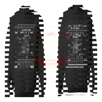 All I Want For Christmas Is A Wolf Christmas Ugly Sweater Sweatshirt - Monsterry