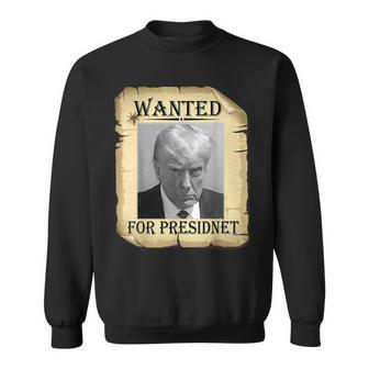 Wanted Donald Trump For President 2024 Vintage Sweatshirt | Mazezy