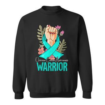 Warrior Ovarian Cancer Awareness Sweatshirt | Mazezy
