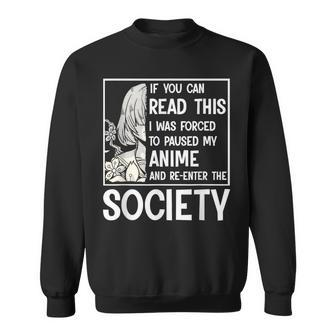 Watching Anime Waifu Anime Stuff Sweatshirt | Mazezy