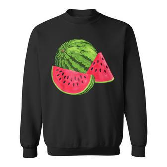 Watermelon Summer Watermelons Fruit Food Lover Graphic Sweatshirt - Monsterry CA