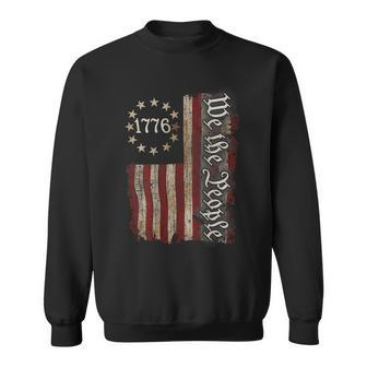 We The People American History 1776 Independence Day On Back 1776 Funny Gifts Sweatshirt | Mazezy