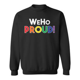 Weho Proud Lgbt Gay Pride West Hollywood California Sweatshirt | Mazezy