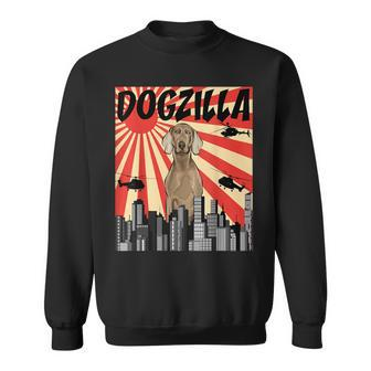 Weimar Dogzilla Japanese Dog Puppy Sweatshirt | Mazezy