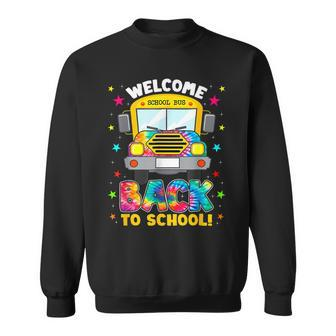 Welcome Back To School Funny Outfit School Bus Driver Sweatshirt | Mazezy