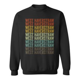 West Haverstraw City Retro Sweatshirt | Mazezy
