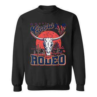 Western Bull American Rodeo Rodeo Funny Gifts Sweatshirt | Mazezy