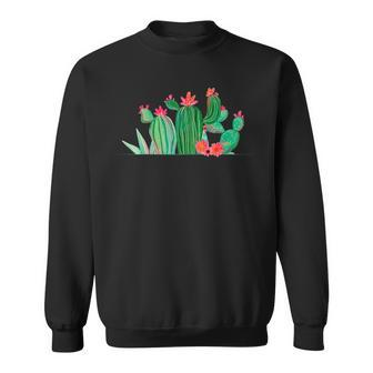 Western Country Cowgirl Cactus Graphic Printed Gift For Womens Sweatshirt | Mazezy
