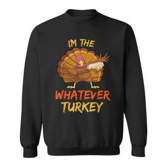 Whatever Turkey Matching Family Group Thanksgiving Party Pj Sweatshirt | Mazezy