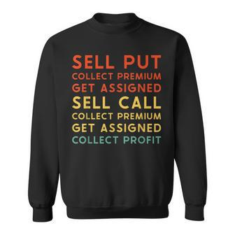 Wheel Strategy Stock Market Trader Investing Retro Sweatshirt | Mazezy
