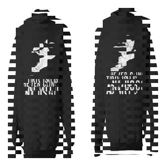 Whitewater Kayak The River Is Calling Kayaking Sweatshirt | Mazezy