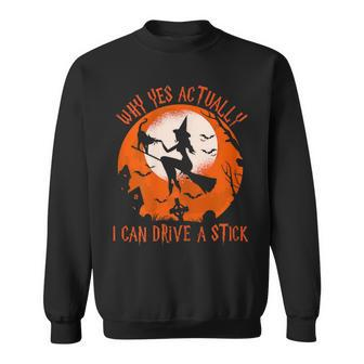 Why Yes Actually I Can Drive A Stick Halloween Costume Sweatshirt - Seseable