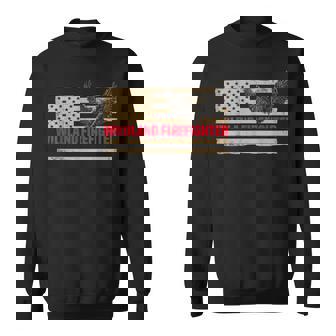 Wildland Firefighter Pride Plan Firefighting Fireman Sweatshirt | Mazezy