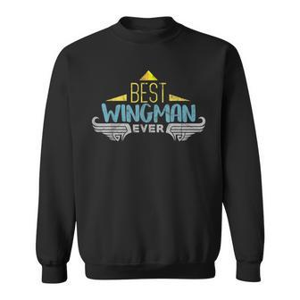 Wingman Design For Boys Airplane Men Gift Idea Kids Pilot Sweatshirt | Mazezy