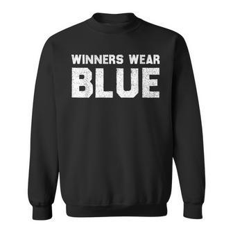 Winners Wear Blue Spirit Wear Team Game Color War Sweatshirt - Monsterry