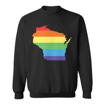 Wisconsin Gay Pride Support - Lgbt Equality Sweatshirt | Mazezy