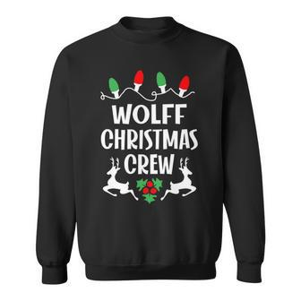 Wolff Name Gift Christmas Crew Wolff Sweatshirt - Seseable