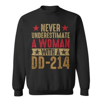 Women With Dd214 Female Veterans Day Gift 40 Sweatshirt - Monsterry DE