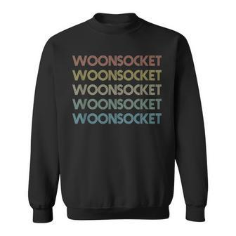 Woonsocket Rhode Island Pride Vintage State Ri Retro 70S Sweatshirt | Mazezy