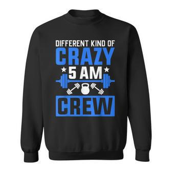 Workout Squad 5Am Crew Funny Gym Quote Sweatshirt - Seseable