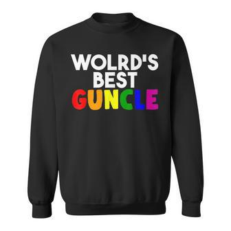 Worlds Best Guncle Gay Uncle Lovers Sweatshirt | Mazezy UK