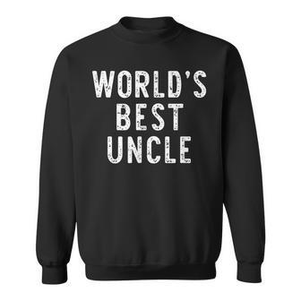 Worlds Best Uncle Funny Family Sweatshirt | Mazezy